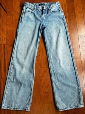 Aeropostale Light Blue Wide-Leg Jeans